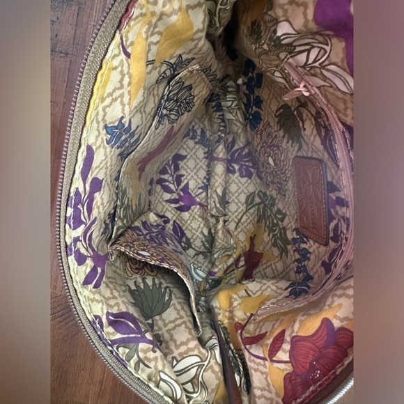 Vintage Fossil Key Per‎ Canvas Crossbody Purse Tan Corduroy Y2K 2000's - Picture 8 of 8